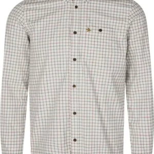 KOSZULA SEELAND OXFORD SHOOTING SHIRT GRAPE LEAF/TRERRACOTTA CHECK