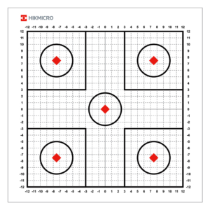 Naklejka termiczna tarcza do przystrzeliwania termowizji HIKMICRO 30x30 cm 10 szt.