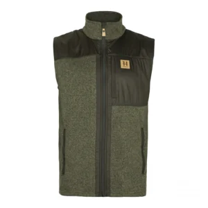 KAMIZELKA HARKILA KALIX FLEECE WAISTCOAT WILLOW GREEN/SHADOW BROWN