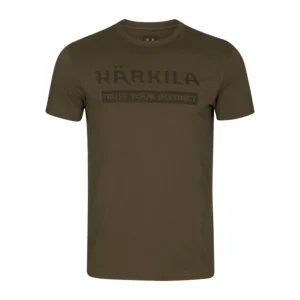 KOSZULKA HARKILA LOGO S/S WILLOW GREEN